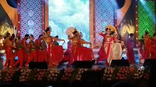 Jayo Durga  Dance of Ananya Banerjee at Jago Bangla Programme [upl. by Amehsyt135]