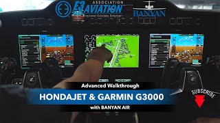 Aviation Product Tutorial  HondaJet Cockpit amp Garmin G3000 [upl. by Bresee235]