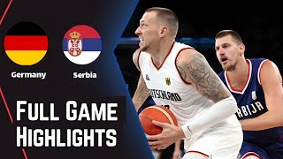 serbia vs Germany Mens Basketball  Live Highlights  2024 Olympics 1082024 [upl. by Iblok]