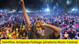 Saintflow achipinda pastage KuKadoma Music Festival anga akamirirwa nemwana wese uyu anodiwa uyu🔥🎤 [upl. by Lawan]