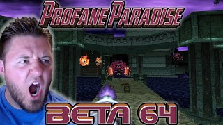 BETA 64 Stage 12 PROFANE PARADISE  DOOM 64 WAD Playthrough [upl. by Boyden]