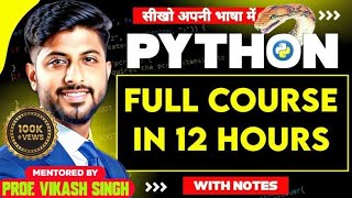 Python Programming Full Tutorial in One Video 2024  Python full course [upl. by Aerdno]