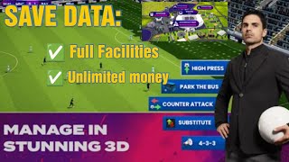 Save Data Soccer Manager Full FacilitiesUnlimited Money [upl. by Lupita813]