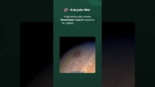 July 18 1994 Fragments of Comet ShoemakerLevy 9 impact Jupiter [upl. by Rimat]