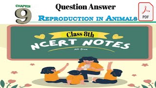 Reproduction in animals  Question answer  class 8 ncert [upl. by Tica]