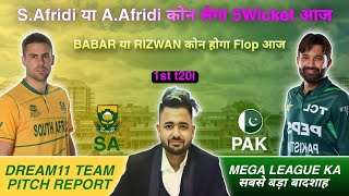 SA vs PAK Dream11 Prediction 1st t20 Dream11 Team of Today Match  PAK vs SA Dream11 Prediction [upl. by Edelstein567]