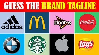 Guess the Brand Taglines quiz  25 questions [upl. by Valaria]