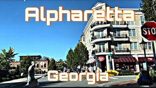 Alpharetta Georgia  Fulton County  City Tour amp Drive Thru [upl. by Carce]