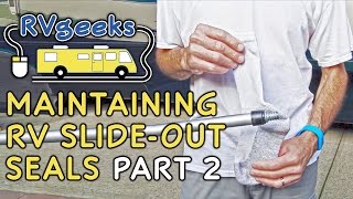 Maintaining RV Slideout Seals  How To Reach Under Slide Toppers [upl. by Breh]