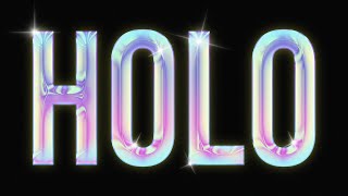 HOLOGRAPHIC TEXT EFFECT  PHOTOSHOP EFFECT  PHOTOSHOP TUTORIAL [upl. by Aicram]