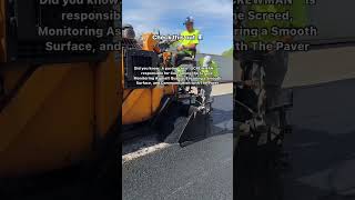 Have you ever seen an asphalt paving machine in action before 🚧 [upl. by Teplica]