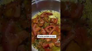 Pasta patate e ceci food cooking cucina calabria [upl. by Ynwat503]