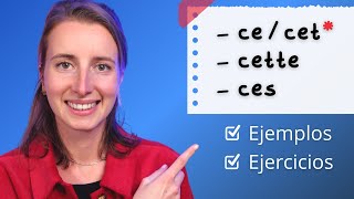 Los Adjetivos Demostrativos En Francés 🇫🇷 Con Ejemplos amp Ejercicios Determinantes Demostrativos [upl. by Nner]