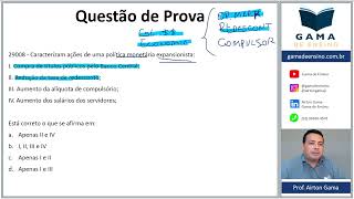 QUESTÃO 29008  POLÍTICA MONETÁRIA CPA20 CEA AI ANCORD [upl. by Fried]