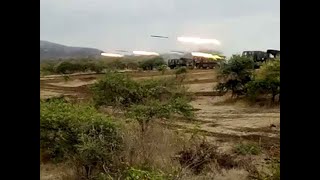 Watch Indian Armys BM 21 Grad artillery firing at Deolali firing range [upl. by Kati]