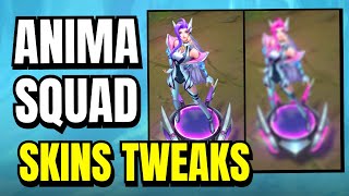 BIG Changes To Battle Dove Seraphine AND Other Anima Squad Skins  League of Legends [upl. by Ttenaej]