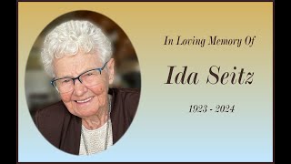 Funeral Service for Mrs Ida Seitz [upl. by Arval]