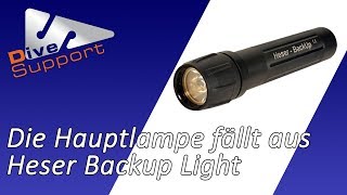 Die Hauptlampe fällt aus  Heser Backup Lampe ist für Dich da  DiveSupport [upl. by Eihcir]