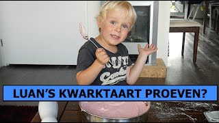 LUAN MAAKT KWARKTAART  LUAN BELLINGA VLOG 9 [upl. by Gnouhk244]