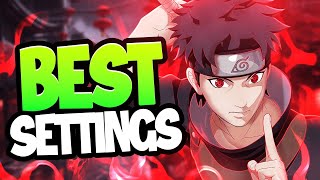 The BEST SETTINGS To Use In Naruto to Boruto Shinobi Striker [upl. by Anny]