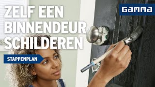 Binnendeur schilderen  Deur afhaken  Klustips  GAMMA België [upl. by Annav]