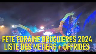 FETE FORAINE DE BRUGUIERES 2024  ALL OFFRIDES [upl. by Boru705]