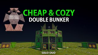 THE Emerald  DOUBLE BUNKER SoloDuo Base  Low Upkeep in Rust [upl. by Delfeena137]