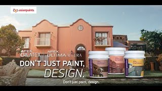 Asian Paints Exterior Wall Textures  NotDesignedByManishMalhotra  Telugu  38s [upl. by Yeldarb]