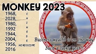 monkey 2023 chinese horoscope LUCKY and BLISS YEAR FOR YOU BE EXCITED AND stay humble [upl. by Aratahs176]