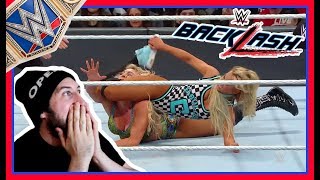 Reaction  Smackdown Live Womens Championship  Charlotte Flair vs Carmella  WWE Backlash May 6 [upl. by Nashom]