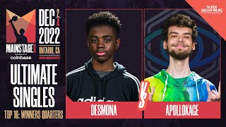 Desmona Steve vs ApolloKage Snake  Ultimate Top 16 Winners QuarterFinal  Mainstage 2022 [upl. by Athallia81]