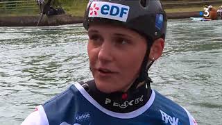 La corrézienne Lucie Prioux championne de France de canoëkayak [upl. by Ardnekan]