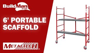 METALTECH BUILDMAN GRADE  6 Portable Scaffolding [upl. by Dirtsa]