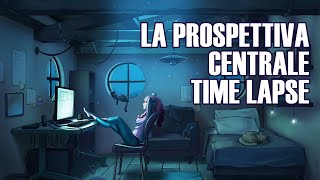 LA PROSPETTIVA CENTRALE  disegniamo una stanza  time lapse video [upl. by Urson924]