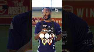 RAHEEM STERLING names TOP FIVE FAVOURITE players ever 😍 shorts football soccer [upl. by Sudnak185]