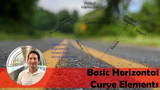 Horizontal Design Basic Curve Elements  NCEES Civil Engineering PE Exam Section 521 [upl. by Liagibba270]