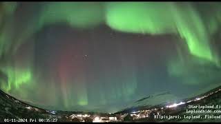 031 20241031 Northern Light Live Kilpisjärvi Finland [upl. by Brandes]