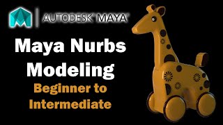 Maya Tutorial  Nurbs Modeling for Beginner to Intermediate [upl. by Waynant]