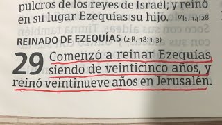 2 Crónicas 29 Reinado de Ezequías y Hebreos 1 Dios ha hablado por su hijo [upl. by Nerin]