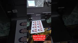 Best printer👉 Epson Pm520 SD Card passport size photo printing WiFi printer [upl. by Aikemat]