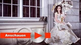 DIY  Kleid aus 1000 Buchseiten Book dress VLOG [upl. by Mcnalley]