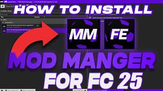 How To Install FIFA Mod Manager and Mod Editor For FC 25 [upl. by Emma379]