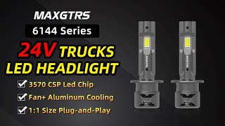 6144 Series 24V H4 9003 Truck Lights HB3 9005 HB4 9006 H8 H11 H7 LED Headlight [upl. by Chapman]