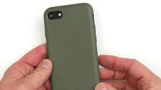 dbramante1928 Grenen phone cover for iPhone SE  Dark Olive Green [upl. by Yelrihs]