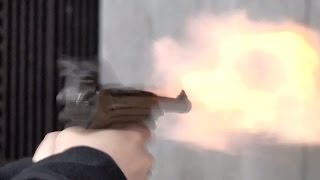 German Luger 9mm pistol firing in HD [upl. by Raynor770]