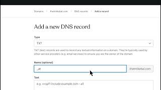 How to verify my domain with a DNS TXT record on WordPresscom [upl. by Grubman]