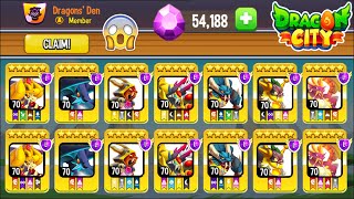 I got All LEGENDARY VAMPIRE DRAGONS from Dragon City 2024 😍 [upl. by Odrude]