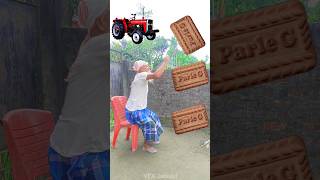 Rounding parle g biscuit to Alto Rollar Jcb amp Tractor  Vehicles names magic video [upl. by Bonar]