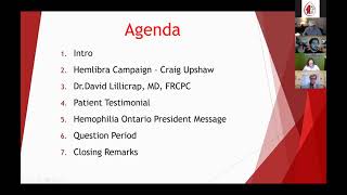 Hemophilia Ontarios Hemlibra Now Webinar [upl. by Wallach540]