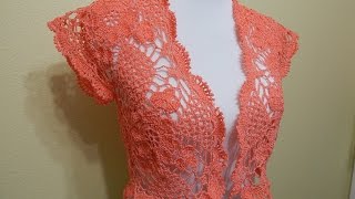 Bolero Crochet Primavera 2 de 2 cc [upl. by Ahsinom]